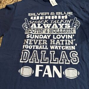 Dallas Fan Blue Graphic T-Shirt